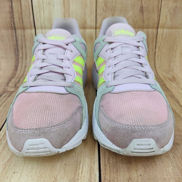 ADIDAS Crazychaos J Running Shoes Cloudfoam Pink/Multi Hi-Res Yellow EF3… - Picture 3 of 12